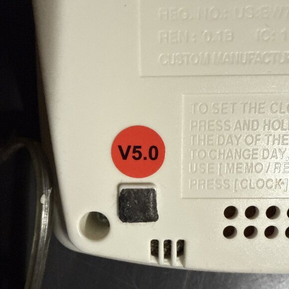 AT&T 1739 Digital Answering Machine System w Time/Day White TESTED AND WORKS - Picture 10 of 10